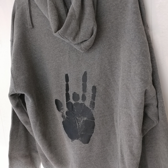 Jerry Garcia Grateful Dead Handprint Zip Hoodie - Picture 3 of 5